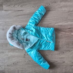 Gerry Weber Light Blue Jacket with Faux Fur Trim